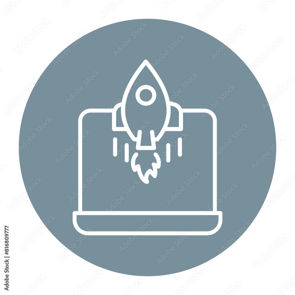 Startup vector icon. Can be used for Home Based Business iconset.