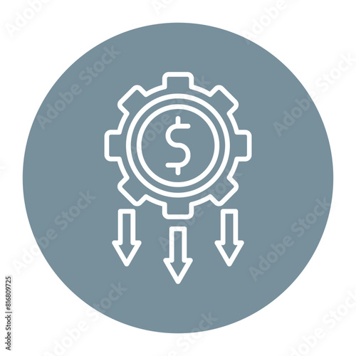 Low Startup Cost vector icon. Can be used for Home Based Business iconset.
