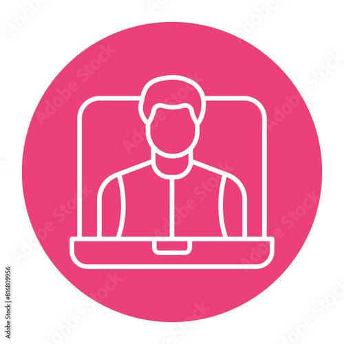 Webinar vector icon. Can be used for Home Based Business iconset.
