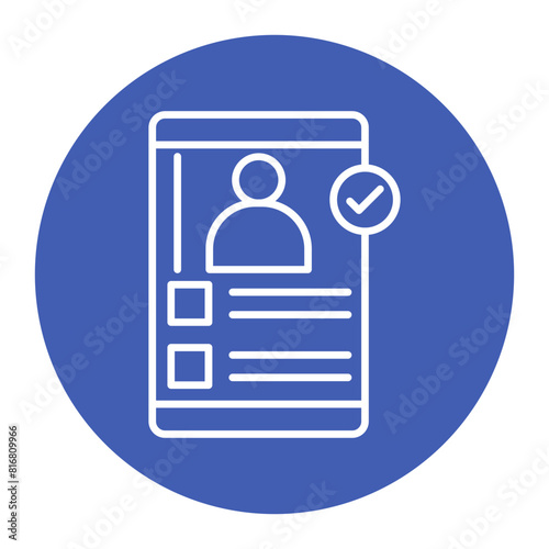 Task Organization App vector icon. Can be used for Home Based Business iconset.