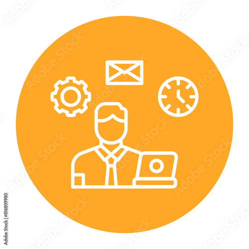 Multi Tasking vector icon. Can be used for Home Based Business iconset.