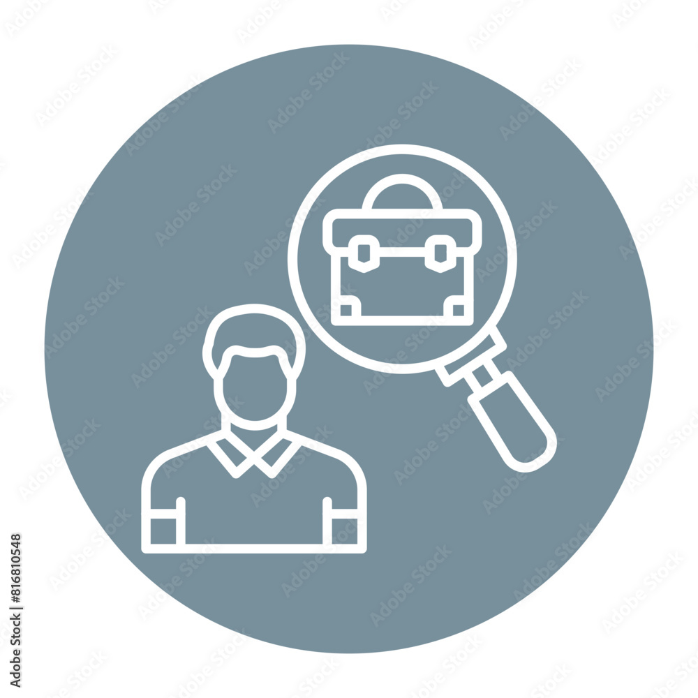 Job Seeker Male vector icon. Can be used for Job Search iconset. Job Seeker Male vector icon. Can be used for Job Search iconset.