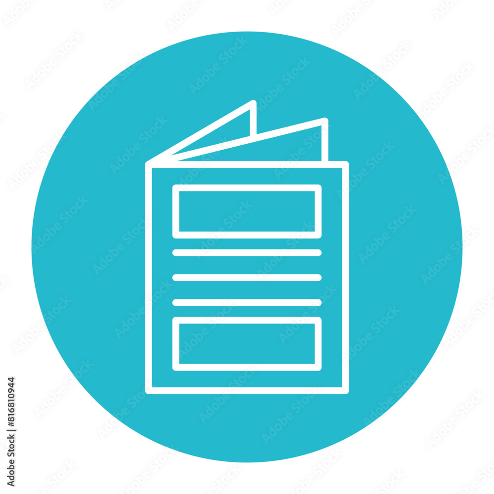 Brochure vector icon. Can be used for Travel Agency iconset. Brochure vector icon. Can be used for Travel Agency iconset.