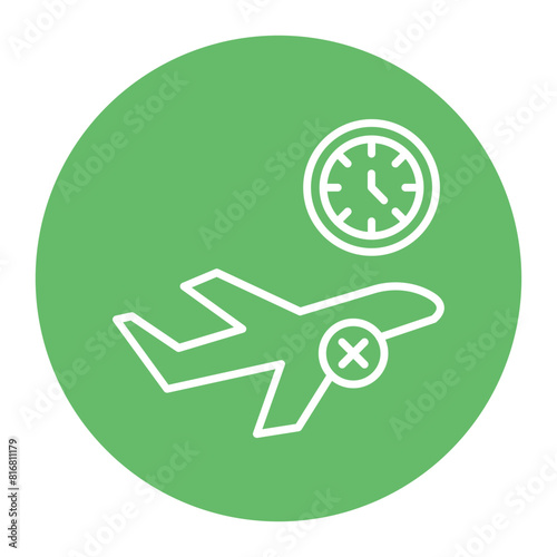 Last Minute Cancellation vector icon. Can be used for Travel Agency iconset.