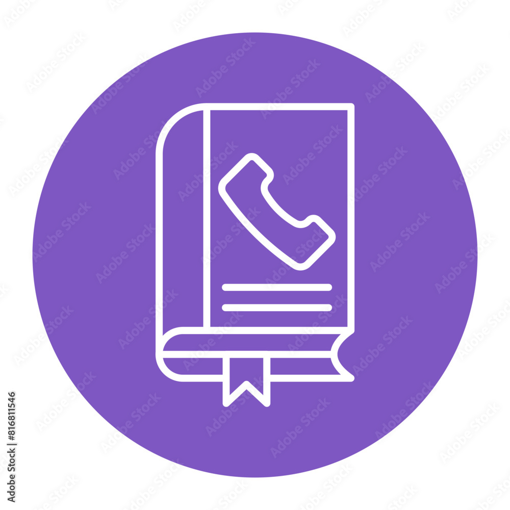 Phone Book vector icon. Can be used for Communication and Media iconset. Phone Book vector icon. Can be used for Communication and Media iconset.