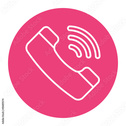 Phone Call vector icon. Can be used for Communication and Media iconset.