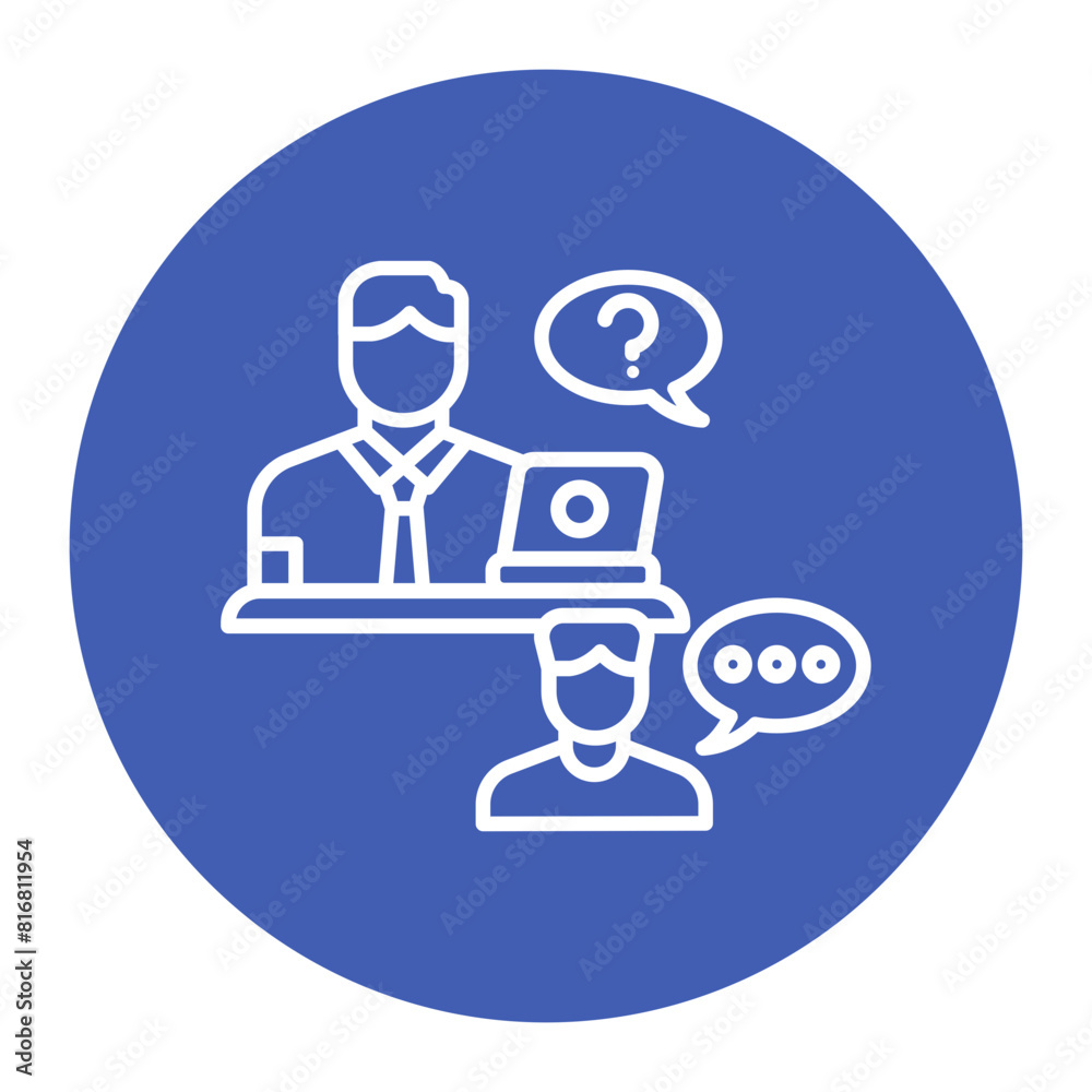 Questions And Answers vector icon. Can be used for Online Education iconset. Questions And Answers vector icon. Can be used for Online Education iconset.