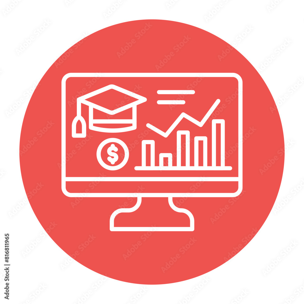 Economic Education vector icon. Can be used for Online Education iconset. Economic Education vector icon. Can be used for Online Education iconset.