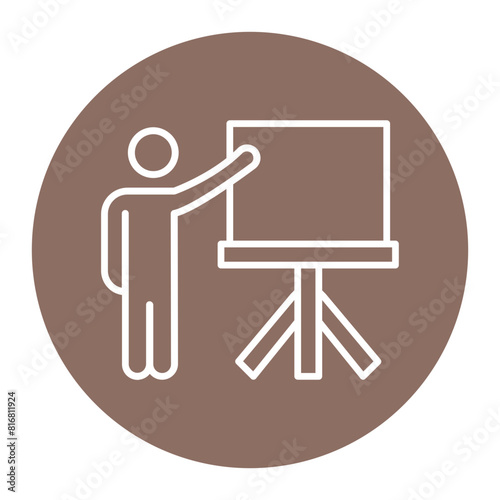 Teaching vector icon. Can be used for Online Education iconset.