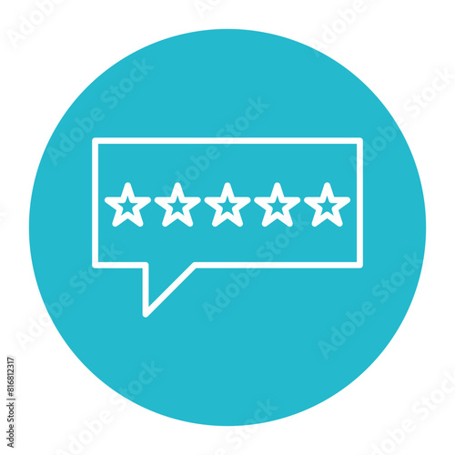 5 Stars vector icon. Can be used for Customer Feedback iconset.