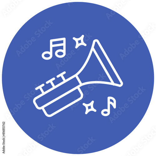 Blues vector icon. Can be used for Instrument iconset.