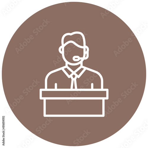 Host vector icon. Can be used for Diversity iconset.