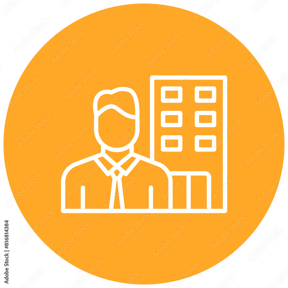 Hotel Manager vector icon. Can be used for Diversity iconset. Hotel Manager vector icon. Can be used for Diversity iconset.
