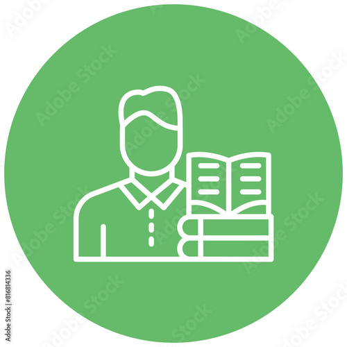 Librarian vector icon. Can be used for Diversity iconset.