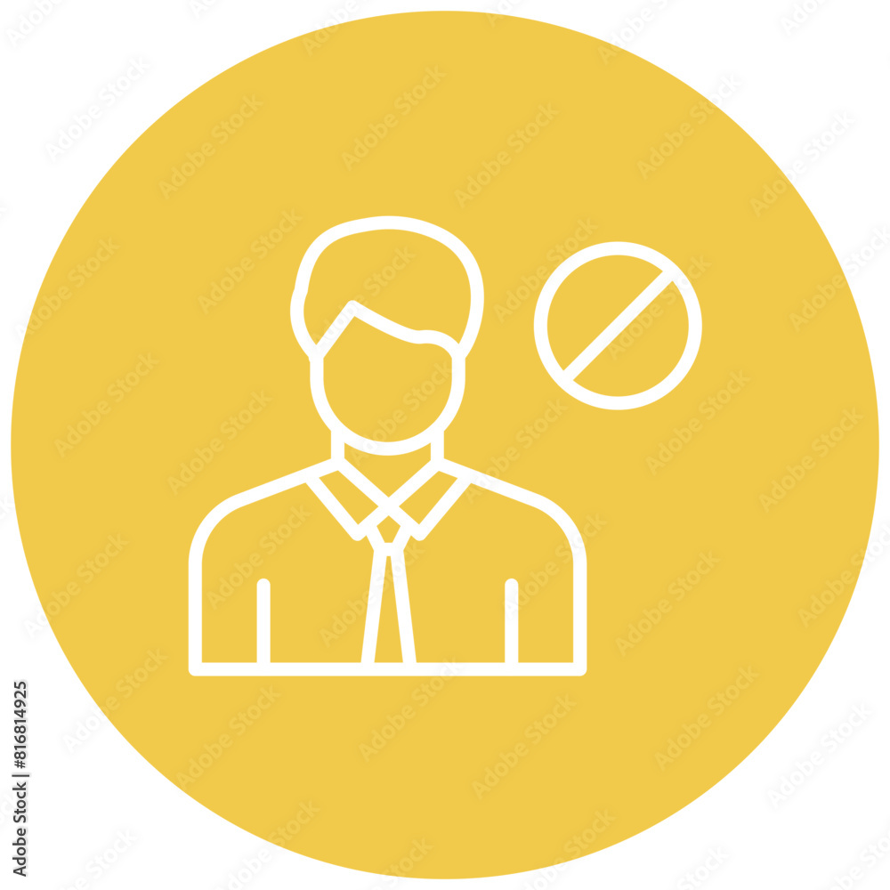 Account Restriction vector icon. Can be used for Casino iconset. Account Restriction vector icon. Can be used for Casino iconset.