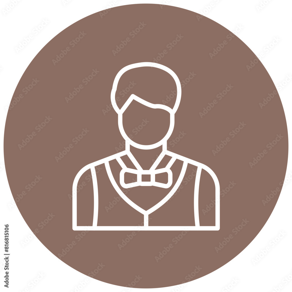 Male Croupier vector icon. Can be used for Casino iconset. Male Croupier vector icon. Can be used for Casino iconset.
