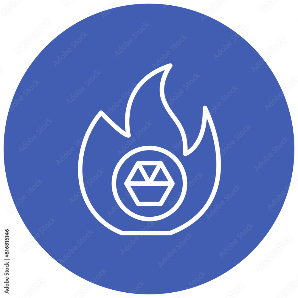 Pyrometallurgy vector icon. Can be used for Mettalurgy iconset. Pyrometallurgy vector icon. Can be used for Mettalurgy iconset.