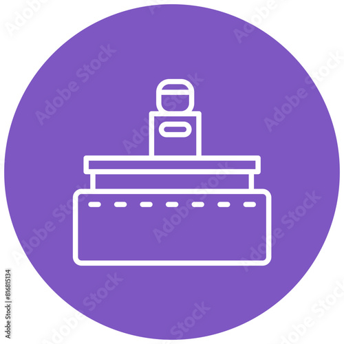 Gas Carburising Furnace vector icon. Can be used for Mettalurgy iconset.