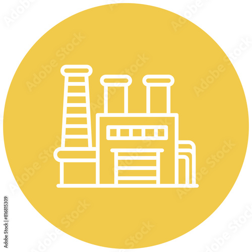 Metallurgical Plant vector icon. Can be used for Mettalurgy iconset.