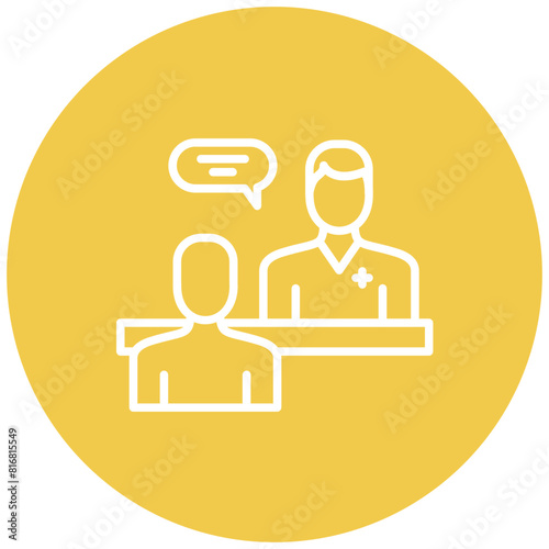 Individual Therapy vector icon. Can be used for Psychology iconset.