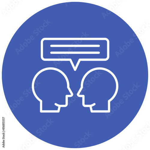 Consultation Session vector icon. Can be used for Psychology iconset.