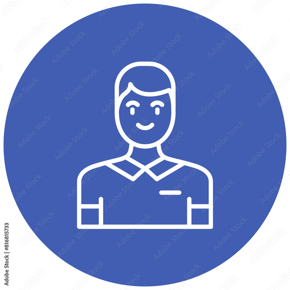 Social Worker Male vector icon. Can be used for Psychology iconset. Social Worker Male vector icon. Can be used for Psychology iconset.