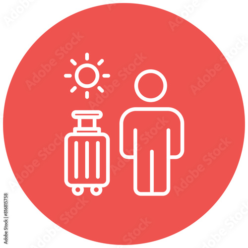 Solo Adventure vector icon. Can be used for Adventure iconset.