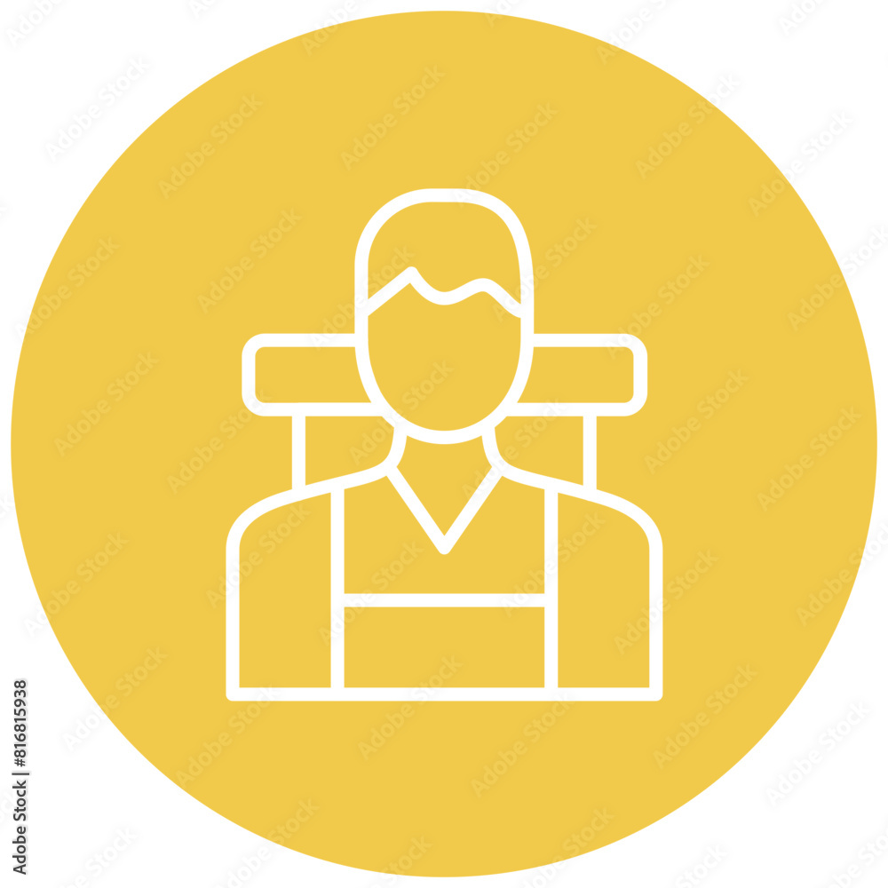 Adventurer Male vector icon. Can be used for Adventure iconset. Adventurer Male vector icon. Can be used for Adventure iconset.