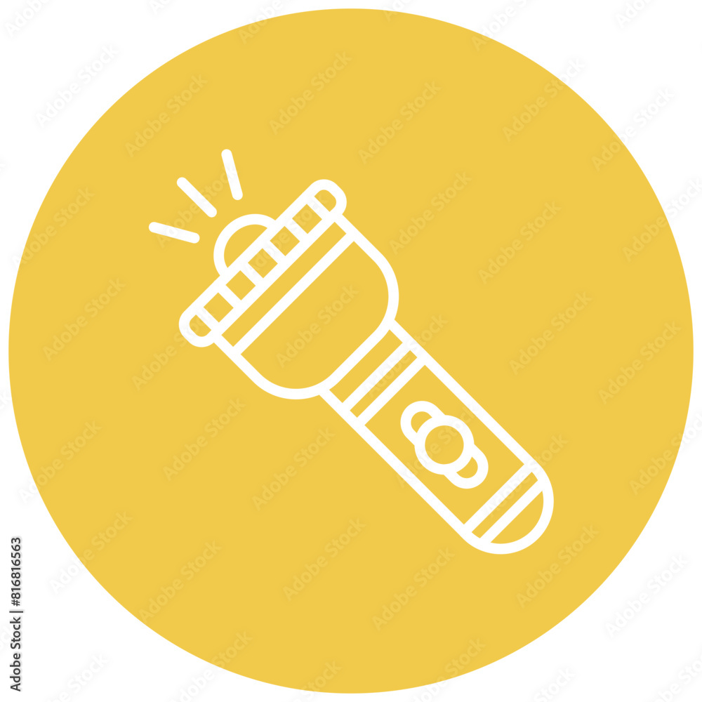 Flash Light vector icon. Can be used for Trekking iconset. Flash Light vector icon. Can be used for Trekking iconset.
