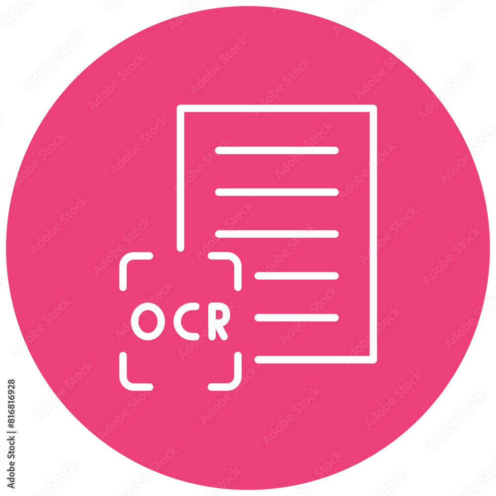 General Ocr vector icon. Can be used for Printing iconset. General Ocr vector icon. Can be used for Printing iconset.