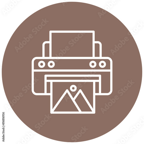 Print vector icon. Can be used for Printing iconset.