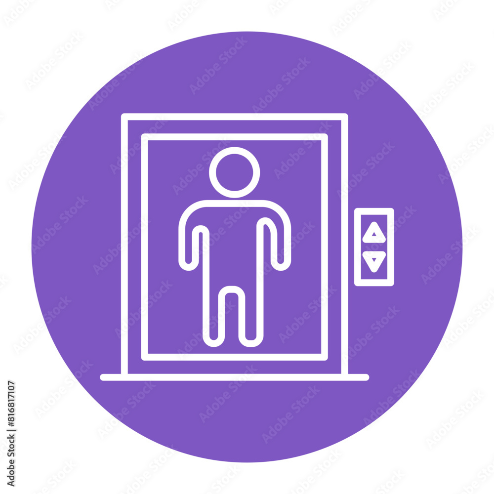 Elevator vector icon. Can be used for Railway iconset. Elevator vector icon. Can be used for Railway iconset.