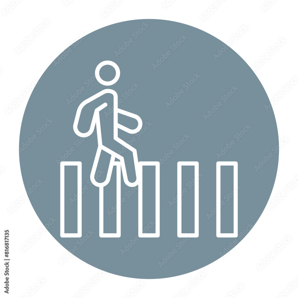 Crossing Road vector icon. Can be used for Railway iconset. Crossing Road vector icon. Can be used for Railway iconset.