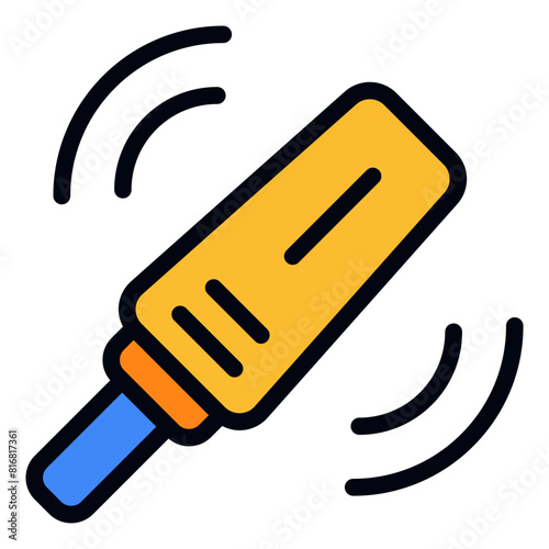 Metal Detector filled line icon