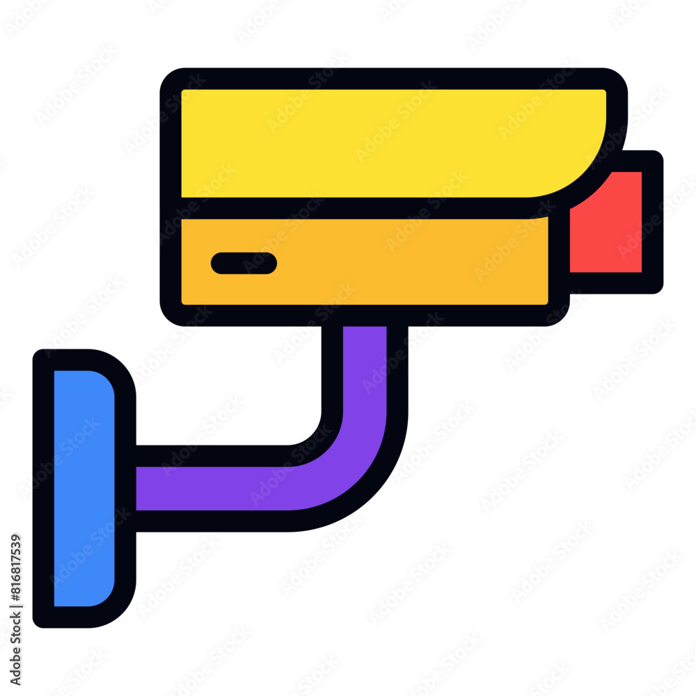 CCTV filled line icon CCTV filled line icon