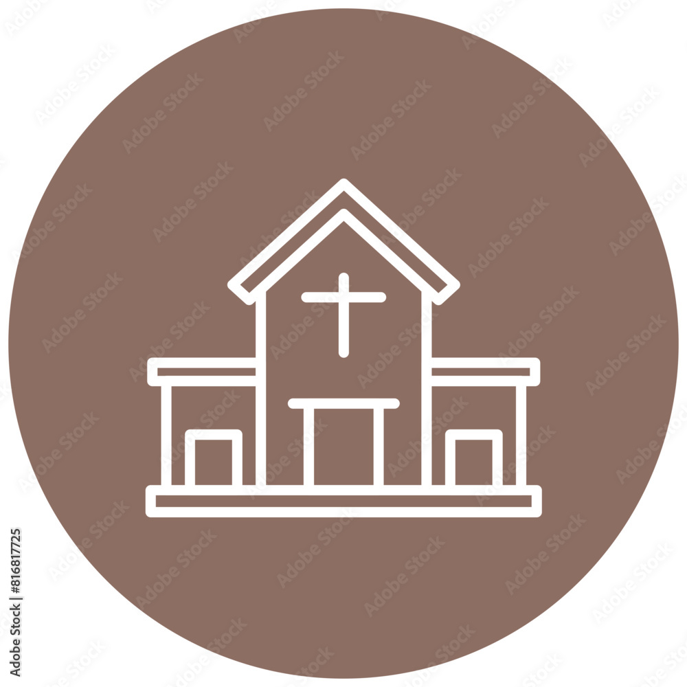 Church vector icon. Can be used for Carnival iconset. Church vector icon. Can be used for Carnival iconset.
