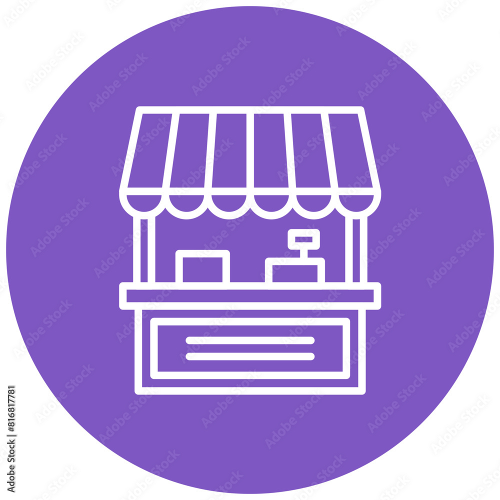Food Stall vector icon. Can be used for Homeless iconset. Food Stall vector icon. Can be used for Homeless iconset.