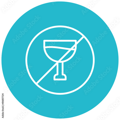 No Water vector icon. Can be used for Homeless iconset.
