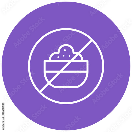 No Food vector icon. Can be used for Homeless iconset.