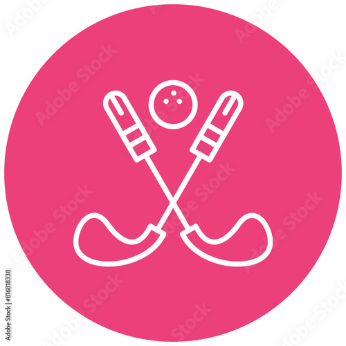 Associated Golf Club vector icon. Can be used for Golf iconset.