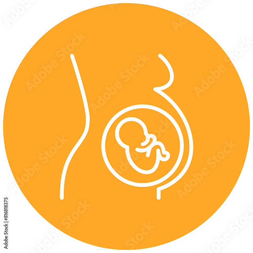 Pregnancy vector icon. Can be used for Child Adoption iconset.