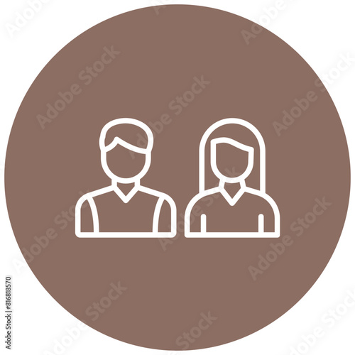 Parents vector icon. Can be used for Child Adoption iconset.