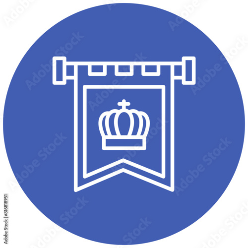 Kigndom vector icon. Can be used for Fairytale iconset.