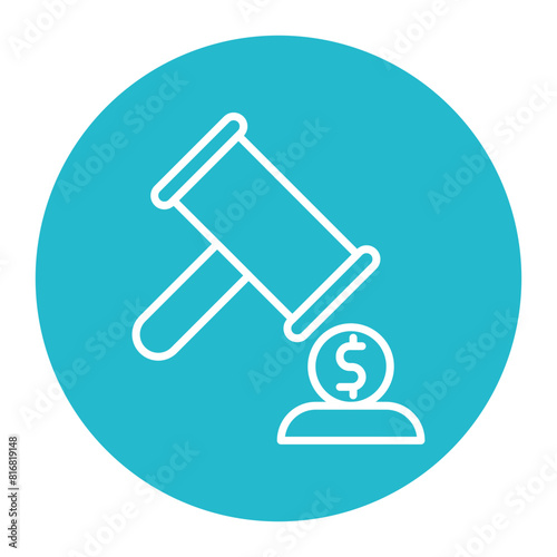 Bankruptcy vector icon. Can be used for Crisis Mangement iconset.
