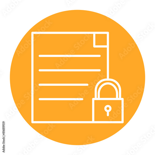 Confidential Project vector icon. Can be used for Crisis Mangement iconset.