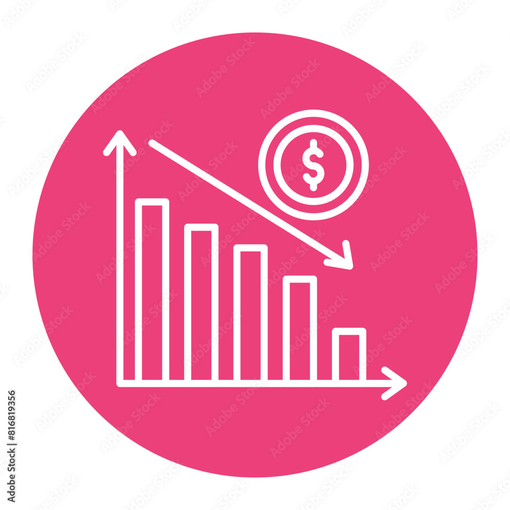 Recession vector icon. Can be used for Crisis Mangement iconset. Recession vector icon. Can be used for Crisis Mangement iconset.