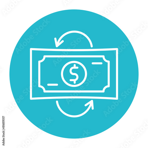 Cash Flow vector icon. Can be used for Crisis Mangement iconset.