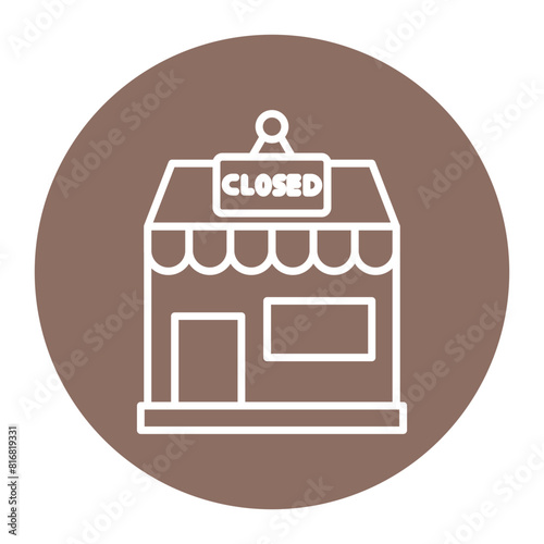 Shop Closed vector icon. Can be used for Crisis Mangement iconset.