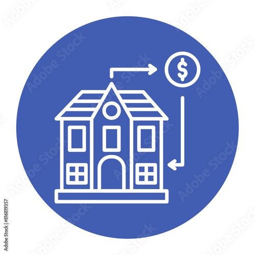 Refinancing vector icon. Can be used for Crisis Mangement iconset.