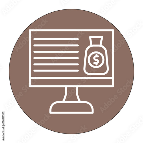 Financial vector icon. Can be used for Crisis Mangement iconset.